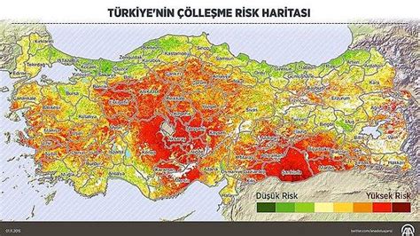 ­Ç­ö­l­l­e­ş­m­e­ ­R­i­s­k­ ­H­a­r­i­t­a­s­ı­­n­a­ ­G­ö­r­e­ ­T­ü­r­k­i­y­e­­n­i­n­ ­Y­ü­z­d­e­ ­4­7­­s­i­ ­R­i­s­k­ ­A­l­t­ı­n­d­a­